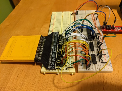 Hardware setup used to write to the cartridge